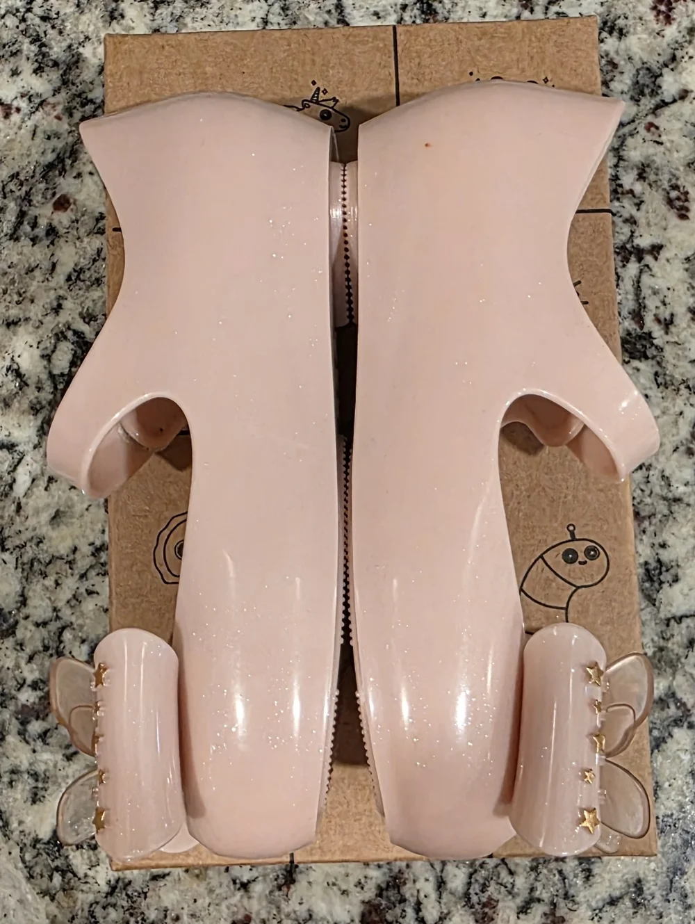 Mini Melissa Toddler Girls' Ultragirl Star II in Glitter Pink - Size 9c NWT/B
